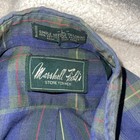 Marshall Fields Blue Button Down Long Sleeve Shirt Size Large No Iron