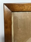 Vtg 50s 1  Wide 9x12 Finely Grained Walnut  Wood Picture Frame W Glass Hand Made