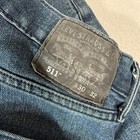 Levis 511 Jeans Men 30x32 Blue Denim Cotton Stretch Skinny Fit 5-pockets