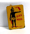 Tobacco Tag Black Maria By Taylor Bros  Tin Lithograph With Both Tabs