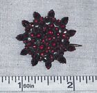 Antique Victorian  2 Tier 1800   s Garnet Brooch 60  Garnet Stones 1 2    X1 2   