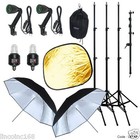 Photography Video Strobe Flash Light Lighting Slave Boom Stand Kit