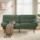 Futon Sofa Bed 75 Inch Corduroy Futon Couch Convertible With Adjustable Backrest