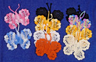 10 Handmade Crochet Butterflies Trim Applique Decorations Tie-ons 4 