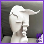 Game Bleach Ulquiorra Cifer Pla Half Face Mask Headgear Halloween Cosplay Helmet