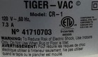 Tiger-vac Cr-1 Cleanroom Vacuum Cleaner - Filter Damaged Bent - No Attachments