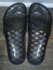 Fenty puma By Rihanna Designer Light Gray Clear Slides Sandals Jellies Size 9 40