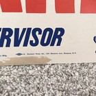 1950s Vtg Election Sign Poster Tonawanda  Buffalo Politics Supervisor 40s 50s