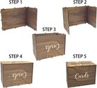 Rustic Wooden Card Box 12x9x7 Inch  Card Box For Wedding Birthday Baby Shower