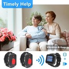 Waterproof Wrist Wear Call Button  Wireless Caregiver Alert System For Elderly