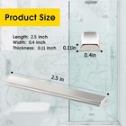 Shower Door Magnet -2-1 2  Long For Swing Handles And Silver 
