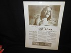 Vintage Lily Pons Magazine - 100  Original