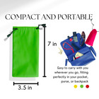 10 Pack Drawstring Sunglasses Microfiber Waterproof Cloth Soft Case Storage Bag
