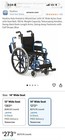 Medline Kids Size Wheelchair 14x12     Up To 150 Lbs  Lightweight With A Strap