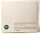 Vintage Leica M4 Camera Instruction Book manual - Photography Booklet