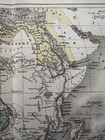 Africa W  Empty Interior Fantasy Nile Source 1865 Erhard Engraved Hand Color Map