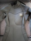 Billabong Women s Full Wetsuit 4 3mm Synergy Back Zip Surf Suit Size 6 Us  Black