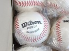 New In Box Dozen Wilson Little League Raised Seam Baseballs a1074bll1