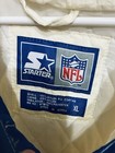 Starter New York Giants Nfl Hooded Half Zip Jacket Size Xl White Blue Red