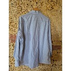 Southern Tide Men s Large Blue White Plaid Cotton Long Sleeve Button Down Shirt