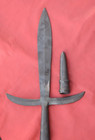 Japanese Jumonji Yari Spearhead With Butt Cap