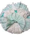 Vintage Ruffled Full Circle Party Pageant Dress Child Toddler 2t 3t