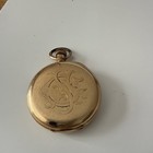 Antique Aww Co  Waltham Pocket Watch 14k Gold Filled Hunter Case