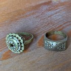Extremely Rare Ancient Roman Era Bronze Amazing X2 Rings Authentic Artifact