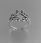 Gift For Women s Stylish Adjustable Toe Ring 14k White Gold Plated 925 Silver