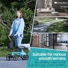 Elenker Economy Knee Walker 10  Wheels With Dual Braking System - Blue