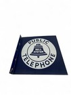Vintage Bell Systems Metal Square Sign 18  Public Telephone