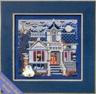Haunted Mansion Cross Stitch Kit Mill Hill 2011 Buttons   Beads Autumn