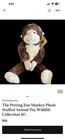 The Petting Zoo Monkey Plush Stuffed Animal Toy Wildlife Collection 16  