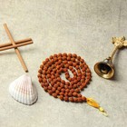 Rudraksha Mala 8mm Beads 108 Beads Japa   Mala 100  Natural Religious Rosary