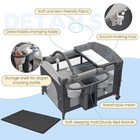 5-in-1 Baby Bassinet Bedside Sleeper With Swing Tube Converts To Cradle  Baby