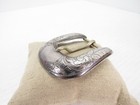 Vintage N  Porter Co  Phoenix Az Sterling Silver Engraved Belt Buckle 28 7g