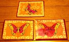 Vintage Tobacco Felt Patches Of Butterfly s Lot  10    5 1 2  X 8 