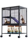 Spacious Multi-level Metal Small Animal Cage For Ferrets  Hamsters  Chinchillas
