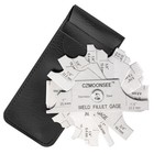 Stainless Steel Mg-11 7 Piece Fillet Weld Gauge Inch metric Convex Type