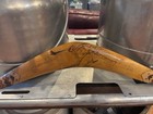 Boomerang Hand Carved Vintage Australian Wooden Brown Engraved
