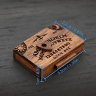 1pc Mini Ouija Spirit Board Wooden Miniature Retro Drawer Home Decor Ornament