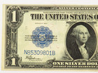 U s  Large  Silver Certificate One Dollar Note Series 1923 Xf Condition Folds  