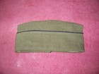 Ww Ii Brown Wool Chaplain Garrison  Hat W  Black Piping