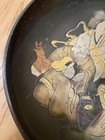 Antique vintage Signed Meiji Period  Japanese chinese Mixed Metals Bronze  Plate