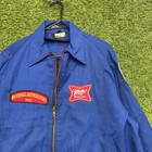 Vintage Miller High Life Lowenbrau Delivery Jacket Mens Large Zip Up Patches