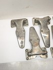 Set Of 6 Antique Ice Box Refrigerator Door Hinges Vintage Chrome Decor Steampunk