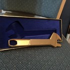 Vintage Helix 8 Inch Gold Tone Plated Adjustable Wrench   Petersen Tool Company