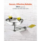Eyewash Emergency Face Eye Washing Station Stainless Steel Wall-mounted