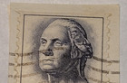 U s  Postage Stamp   George Washington   5   Blue Stamp   C 1962   F13