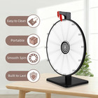 Pionites 12 Inch 12 Slots Prize Wheel Tabletop Fortune Spin With Dry Erase Marke